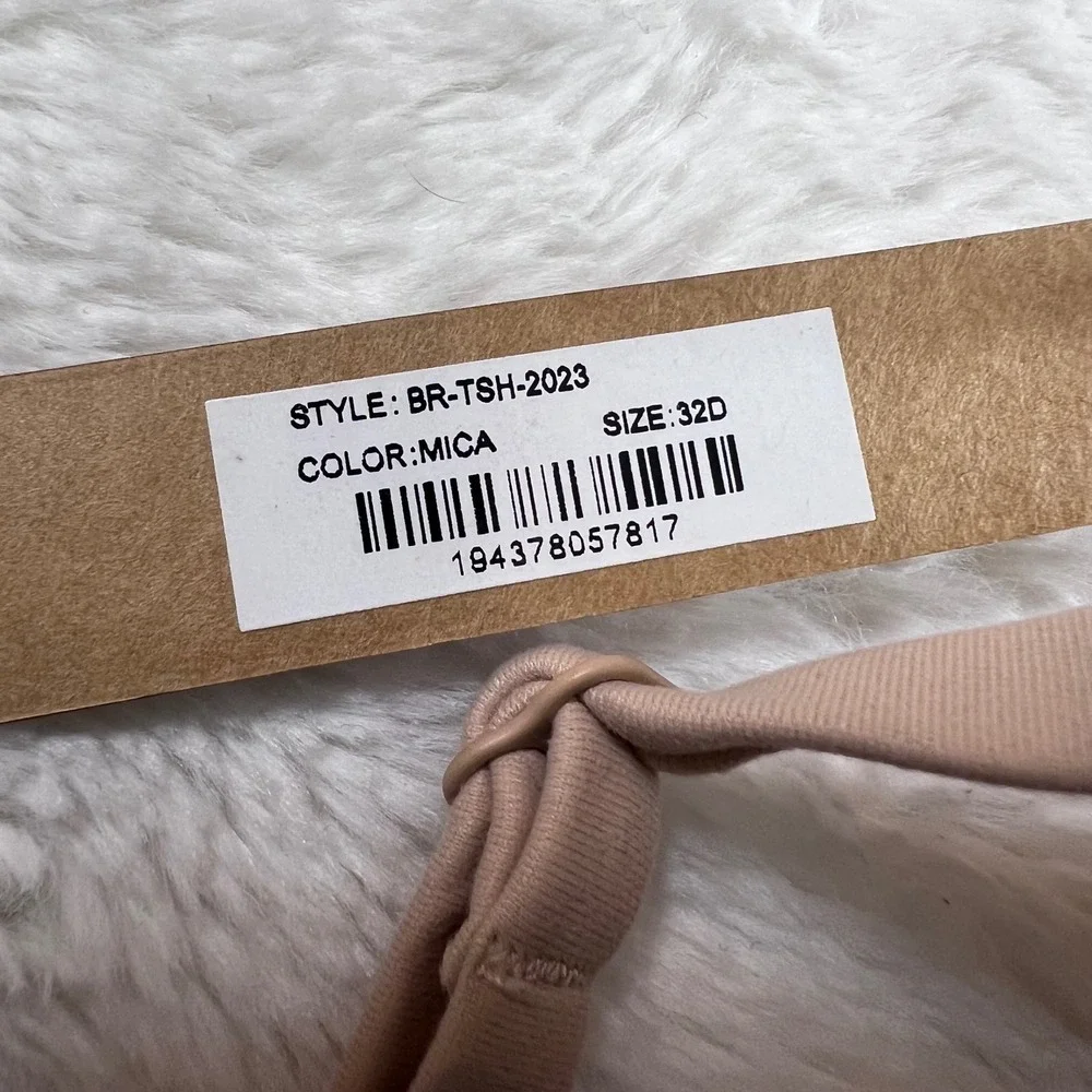 SKIMS Women's Fits Everybody‎ T-Shirt Bra Mica Tan Underwire 32D BR-TSH-2023 NEW - Picture 7 of 10